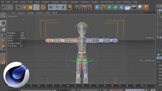 Риггинг персонажа в Cinema 4D. 