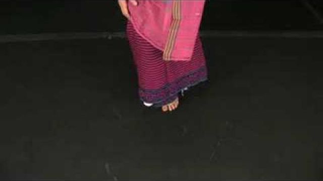 Индийский танец Манипури - базовая работа ногами