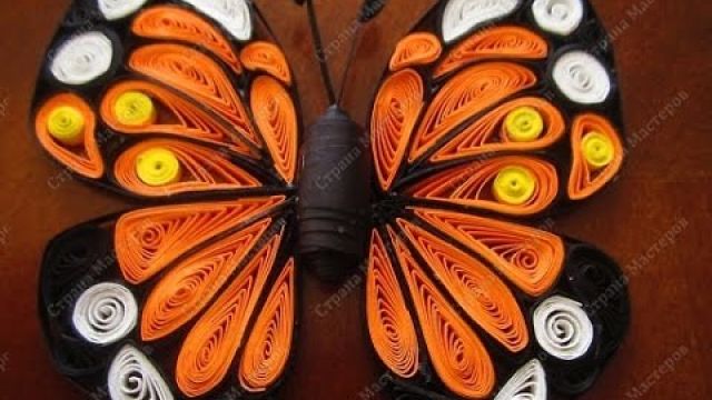 Квиллинг для начинающих  Простые бабочки