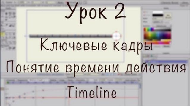 Ключевые кадры. "Время действия". Timeline. Anime Studio Pro