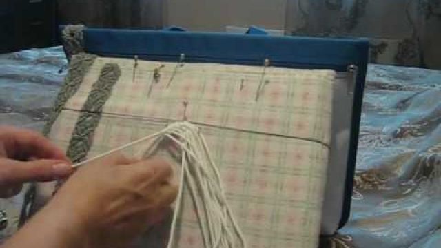 Плетение пояса в технике макраме. 