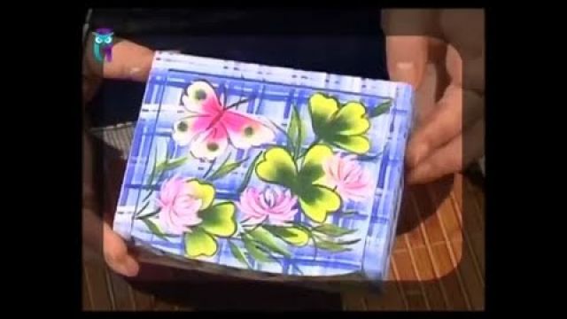 Роспись в технике одного мазка. Рисуем клевер, шмелей и бабочек