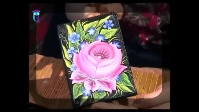 Роспись в технике одного мазка. Рисуем Тагильскую розу.