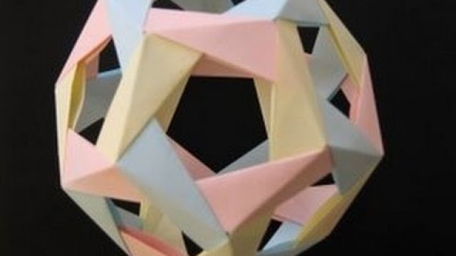 Поделки из бумаги - додекаэдр оригами